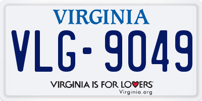 VA license plate VLG9049