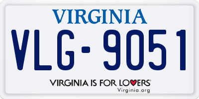 VA license plate VLG9051