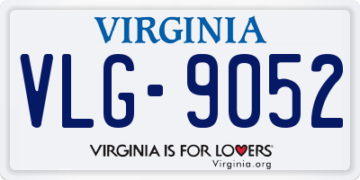 VA license plate VLG9052