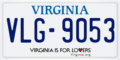 VA license plate VLG9053