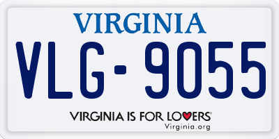 VA license plate VLG9055
