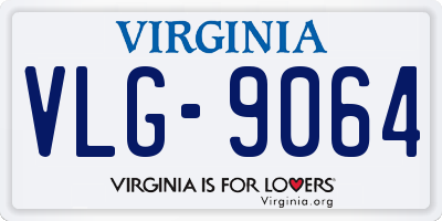 VA license plate VLG9064