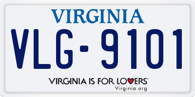 VA license plate VLG9101
