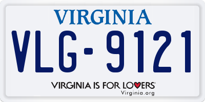 VA license plate VLG9121
