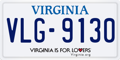 VA license plate VLG9130