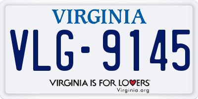 VA license plate VLG9145