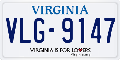 VA license plate VLG9147