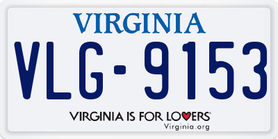 VA license plate VLG9153