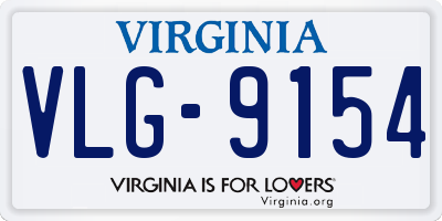 VA license plate VLG9154