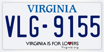 VA license plate VLG9155