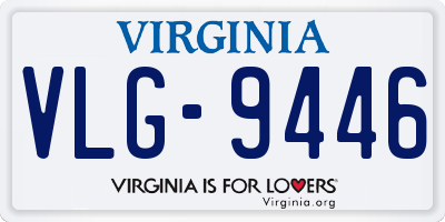 VA license plate VLG9446