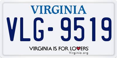 VA license plate VLG9519