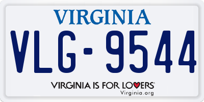 VA license plate VLG9544