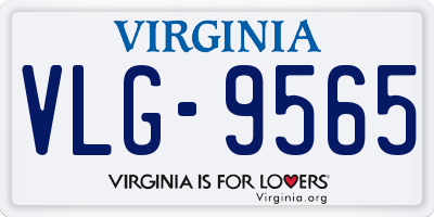 VA license plate VLG9565