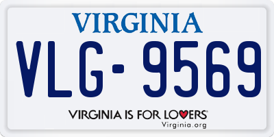 VA license plate VLG9569