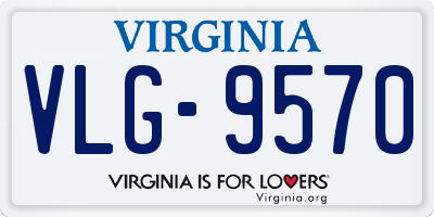 VA license plate VLG9570