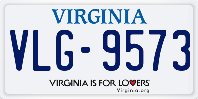 VA license plate VLG9573