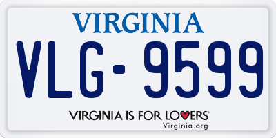 VA license plate VLG9599
