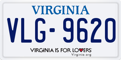 VA license plate VLG9620