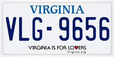 VA license plate VLG9656