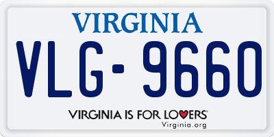 VA license plate VLG9660