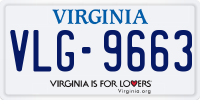 VA license plate VLG9663