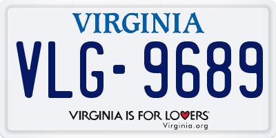 VA license plate VLG9689