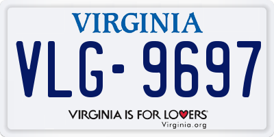VA license plate VLG9697