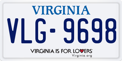 VA license plate VLG9698
