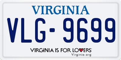 VA license plate VLG9699