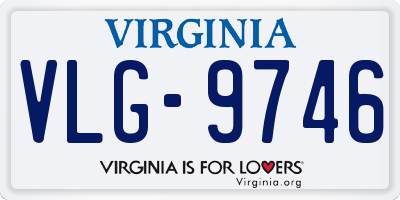 VA license plate VLG9746