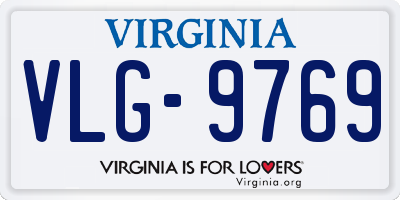VA license plate VLG9769