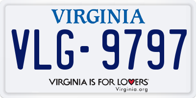 VA license plate VLG9797