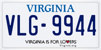 VA license plate VLG9944