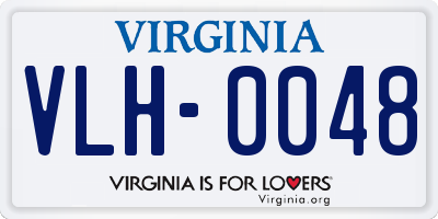 VA license plate VLH0048