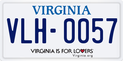 VA license plate VLH0057