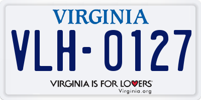VA license plate VLH0127