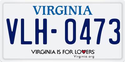 VA license plate VLH0473