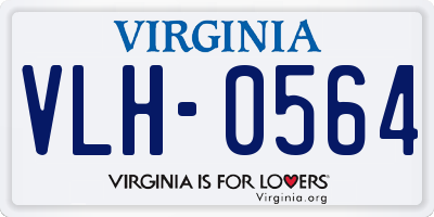 VA license plate VLH0564