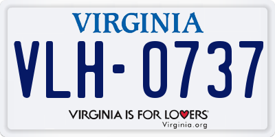 VA license plate VLH0737