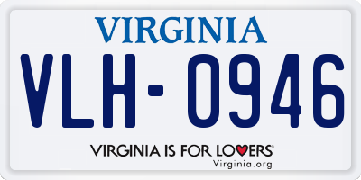 VA license plate VLH0946