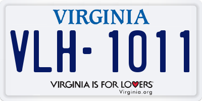 VA license plate VLH1011