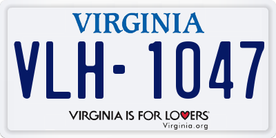 VA license plate VLH1047