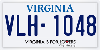 VA license plate VLH1048