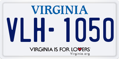 VA license plate VLH1050