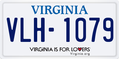 VA license plate VLH1079