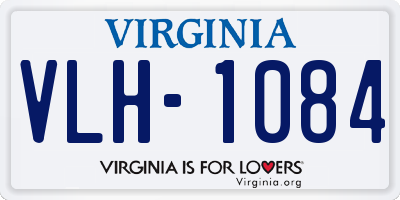 VA license plate VLH1084
