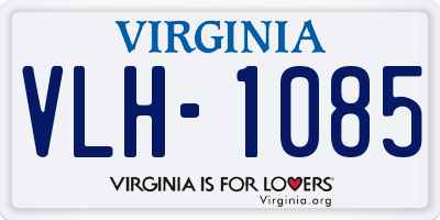 VA license plate VLH1085
