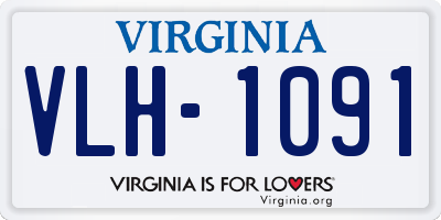 VA license plate VLH1091