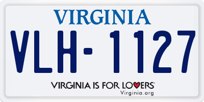 VA license plate VLH1127